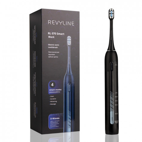 Электрическая звуковая зубная щётка Revyline RL 070 Black